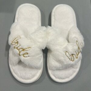 Bridesmaid slippers white new